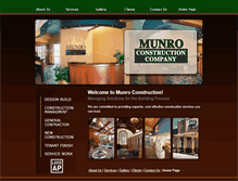 Tablet Screenshot of munroconstruction.com